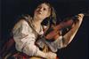 Orazio Gentileschi - Young Woman Playing a Violin