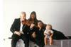 Violinist Donald Hazelwood with his violist daughter Jane and grandchildren