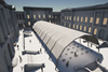 Artist impression of temporary performance venue at Old College Quad