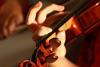 Violin hand cropped