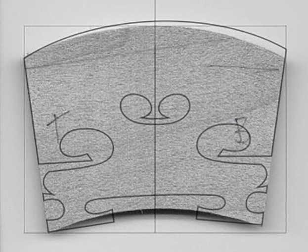 Trade Secrets Designing a bridge for a violin with distorted arching