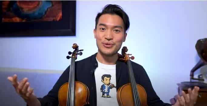 Ray Chen compares a 69 factory made violin with a 10m Stradivari