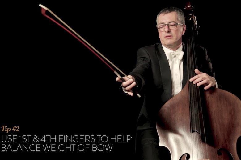 Gabriele Ragghianti demonstrates Italian double bass bow hold Video