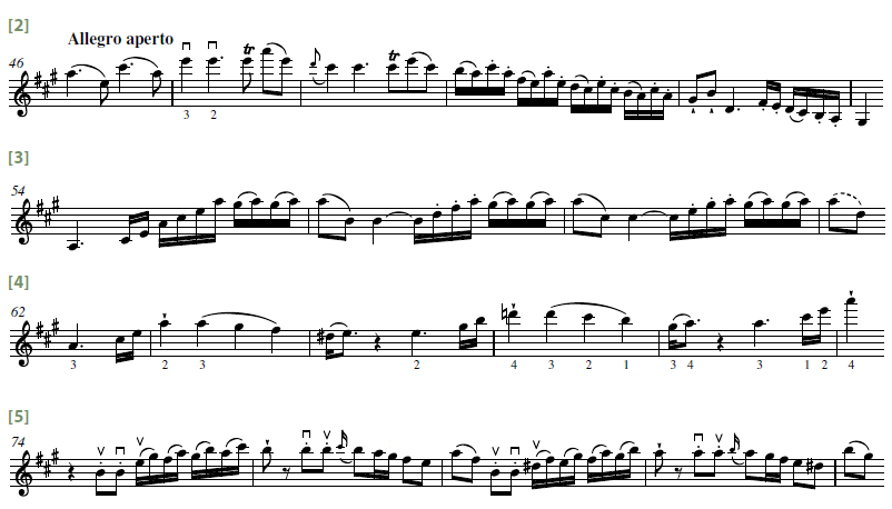 violin sheet music mozart