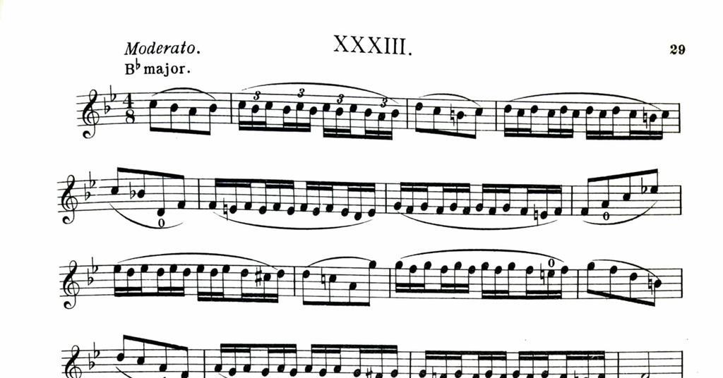 Trills and embellishments exercises from Wilhelmj and Brown’s A Modern