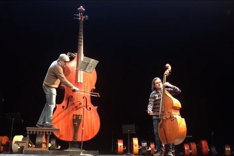 Double bass and octobass duet Video The Strad