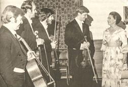 Lindsay Quartet with Princess Margaret