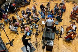 Curtis with orchestra