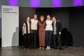 Irene Steels-Wilsing mit dem Gewinnerquartett Animato Quartet_c Nico Rademacher