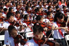 Chinese people playing