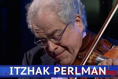 Itzhak Perlman Late Show