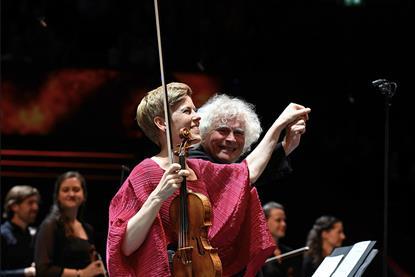 Violinist Isabelle Faust and Simon Rattle