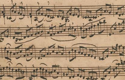 Corrente Bach manuscript