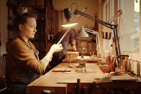 Daniela Finkel in her workshop