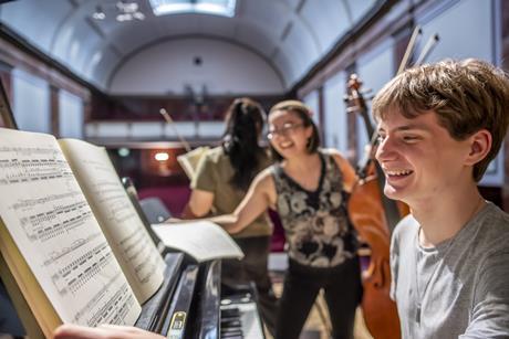 RCM students rehearsing at Wigmore Hall (c) Phil Rowley