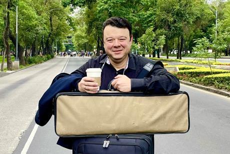 Vadim with his case