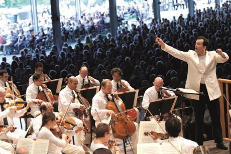 Andris Nelsons at Tanglewood (Hilary Scott)