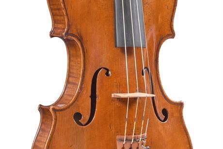 69 - Gennaro Gagliano violin angled front