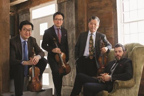 The Shanghai Quartet: (l-r) Weigang Li, Honggang Li, Yi-Wen Jiang and Nicholas Tzavaras 