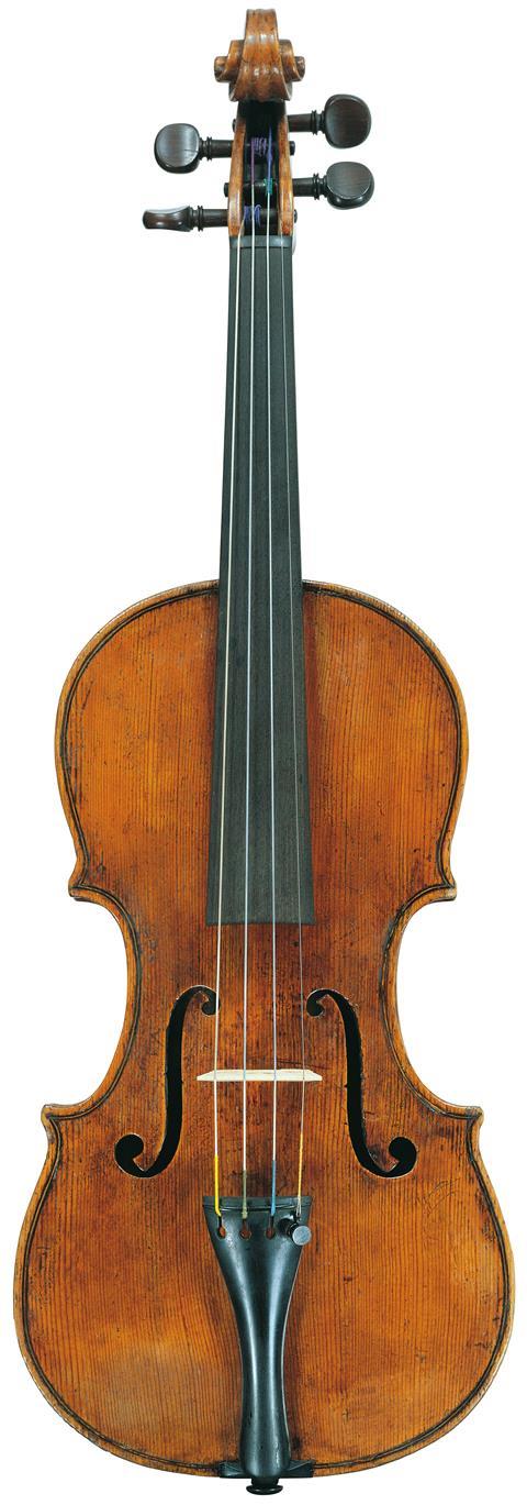 Fig.5 This violin made in the eighteenth century by Raffaello Desideri is an excellent example of the production of violin makers in central Italy.1