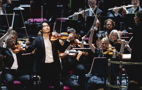 Inmo Yang: coming to life for his encore. Photo: Andy Paradise/BBC