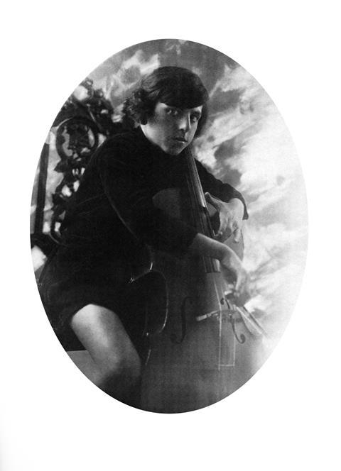 Paul Tortelier, French cellist, in 1924, aged ten