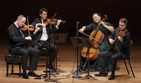 Letting Beethoven lead the way: the Calidore Quartet. Photo: Tristan Cook