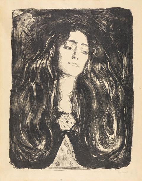 Edvard Munch's 1903 drawing The Brooch