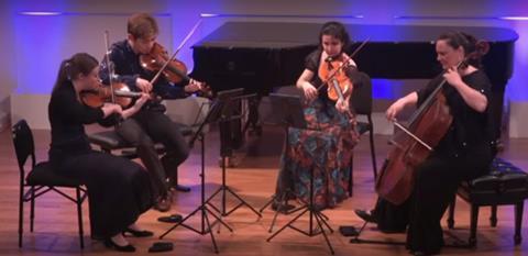 Claire Bourg, Leonard Fu, Cara Pogossian and Marie Bitlloch perform Haydn