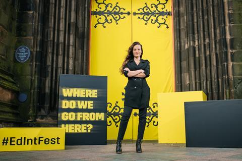 Festival Director Nicola Benedetti launches the 2023 Edinburgh International Festival photo credit Mihaela Bodlovic