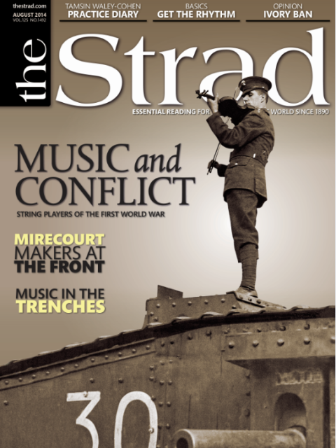 The issue marks the centenary of World War I with a music and conflict theme