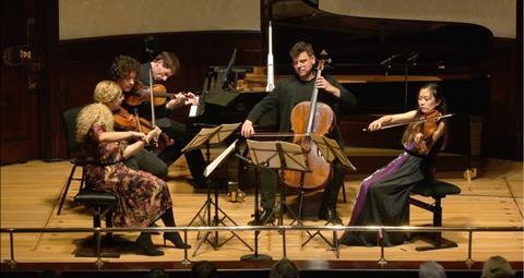 Boris Giltburg joins the Pavel Haas Quartet in muscular Brahms