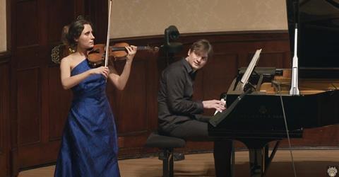 Jennifer Pike (violin) Petr Limonov (piano). Photo courtesy Wigmore Hall