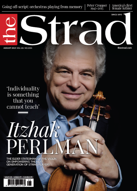 August 2015 issue | Itzhak Perlman | The Strad