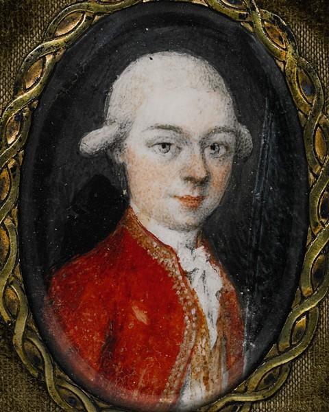 Mozart portrait miniature