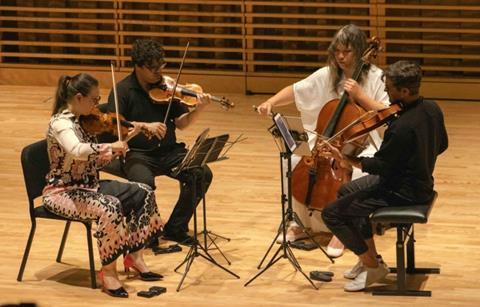 The Attacca Quartet. Photo: Bowdoin International Music Festival
