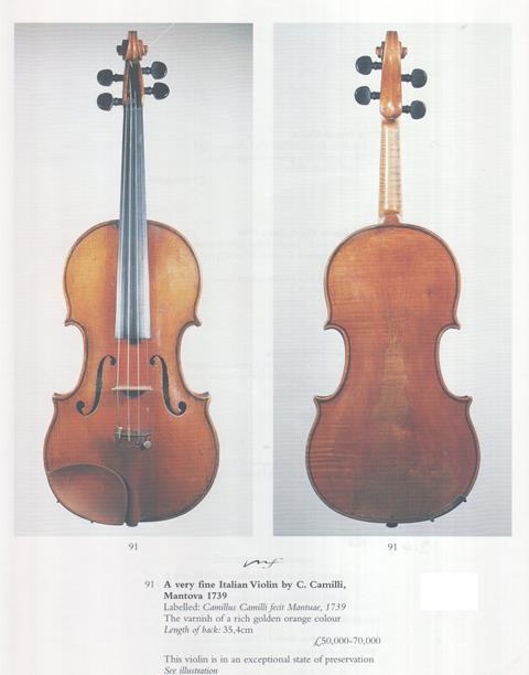 Camilli Violin