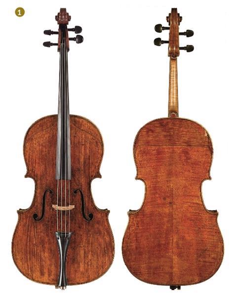 Figure 1: The 1727 ‘Fruh’ Stradivari cello was originally a bass viol