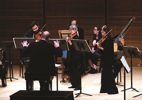 Principal Conductor Bernard Labadie leads Orchestra of St. Luke's. Photo: Adam Stoltman