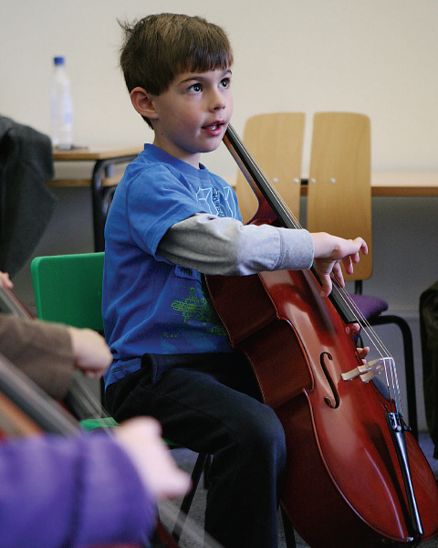 children playing cello