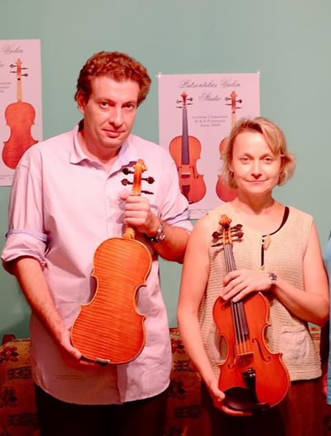 Zino and Natasha Bogachek at Putsentelas Violin Studio workshop