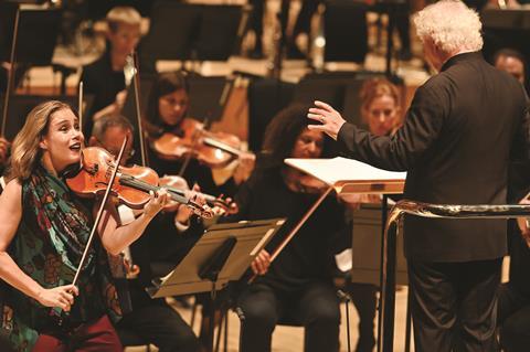 Leila Josefowicz and Simon Rattle