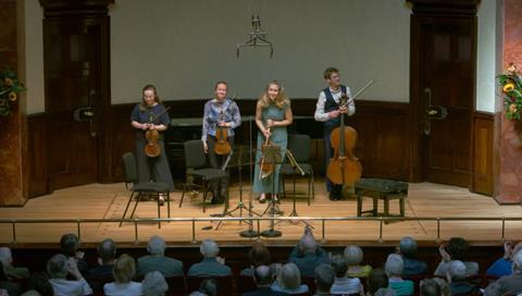 The award-winning Consone Quartet not quite at its best. Photo: Darius Weinberg/Wigmore Hall