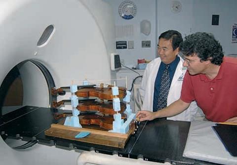 Scanning Cremonese violins