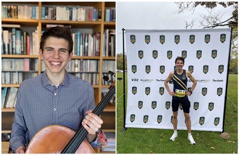 Cellist and elite marathoner Aaron Gruen