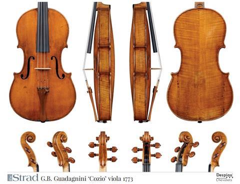 G.B. Guadagnini ‘Cozio’ viola 1773 