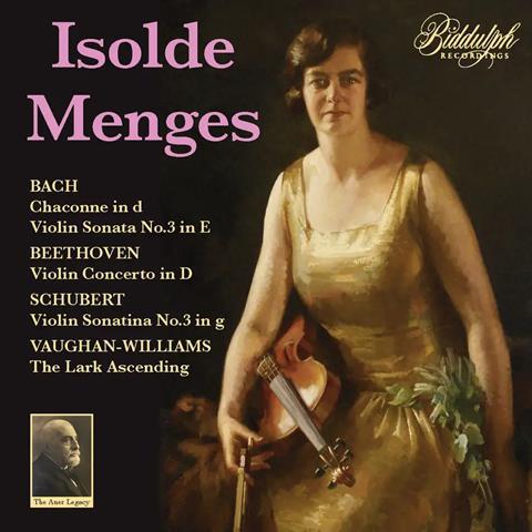 Isolde Menges: works by Bach, Beethoven, Handel, Schubert, Vaughan Williams et al