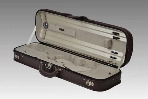 Milano leather violin case brown