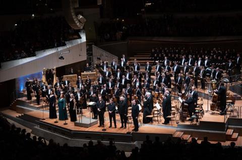 The Berlin Philharmonic at a recent performance of Die Frau ohne Schatten. Photo: Monika Rittershaus