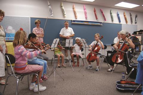 Wendy Max (far right) teaching at Sun Valley in 2005 